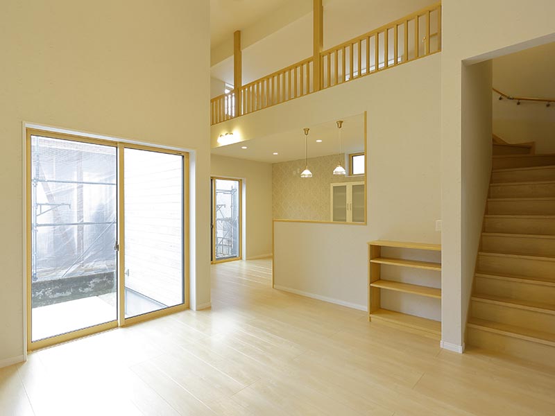 白を基調とした平屋