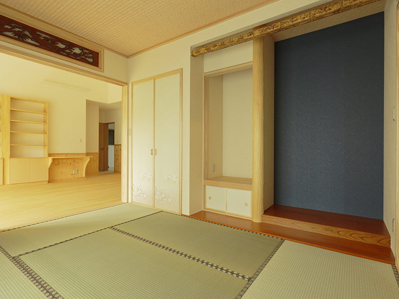 木材にこだわった家