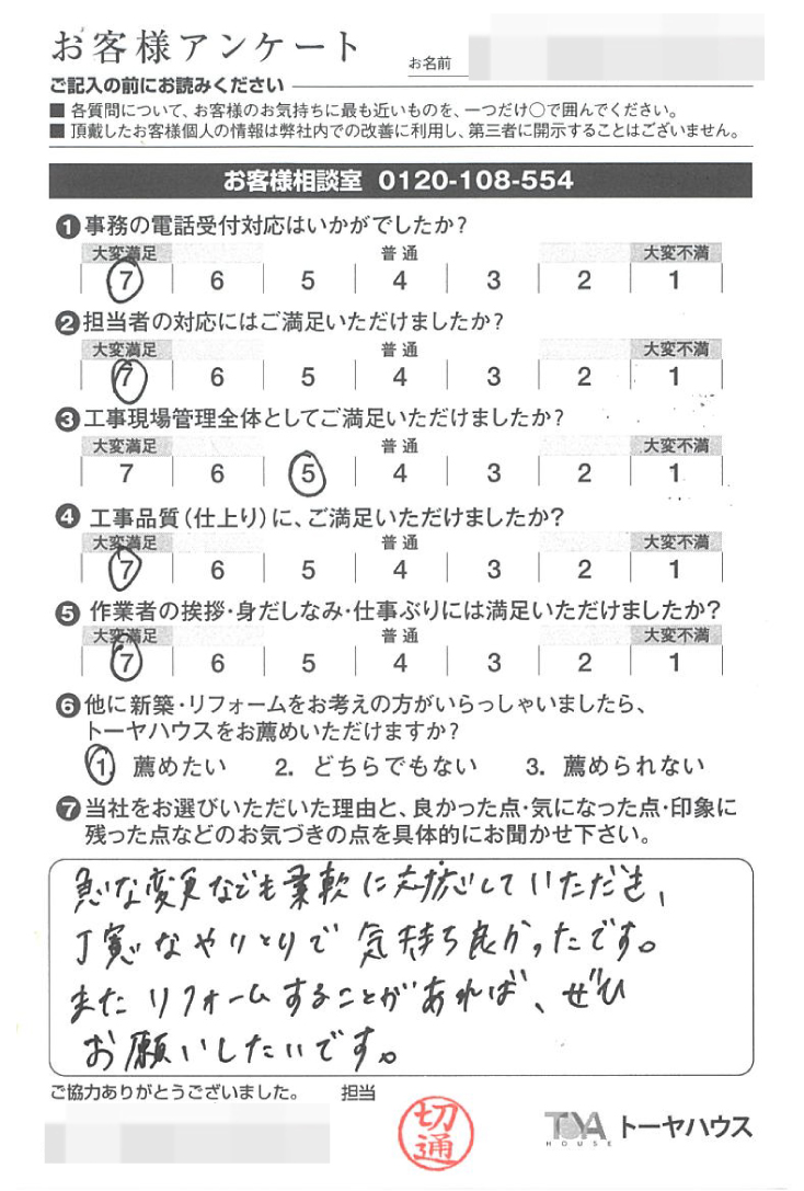 お褒めの言葉