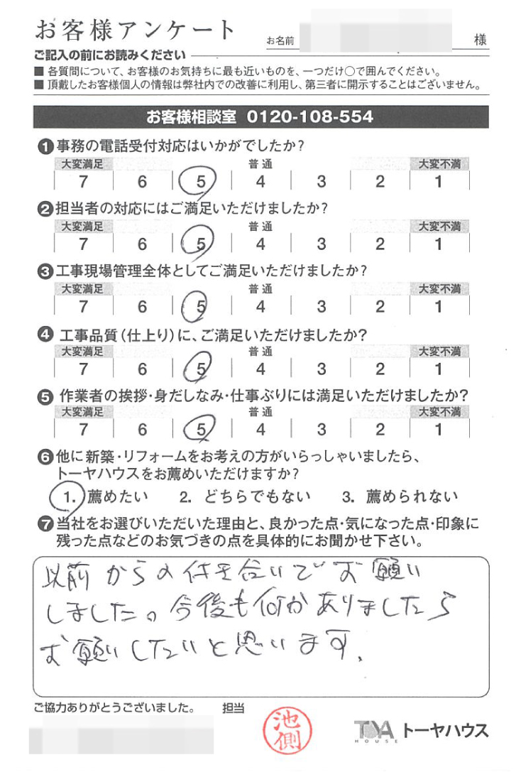 お褒めの言葉